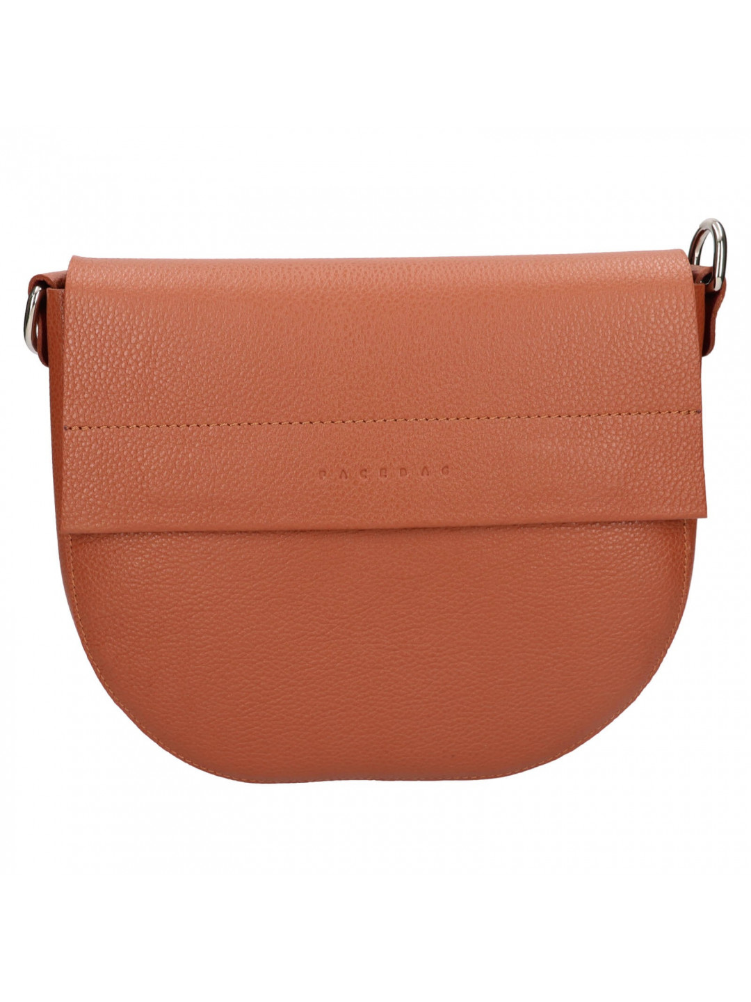 Dámská kožená crossbody kabelka Facebag Avela – hnědá